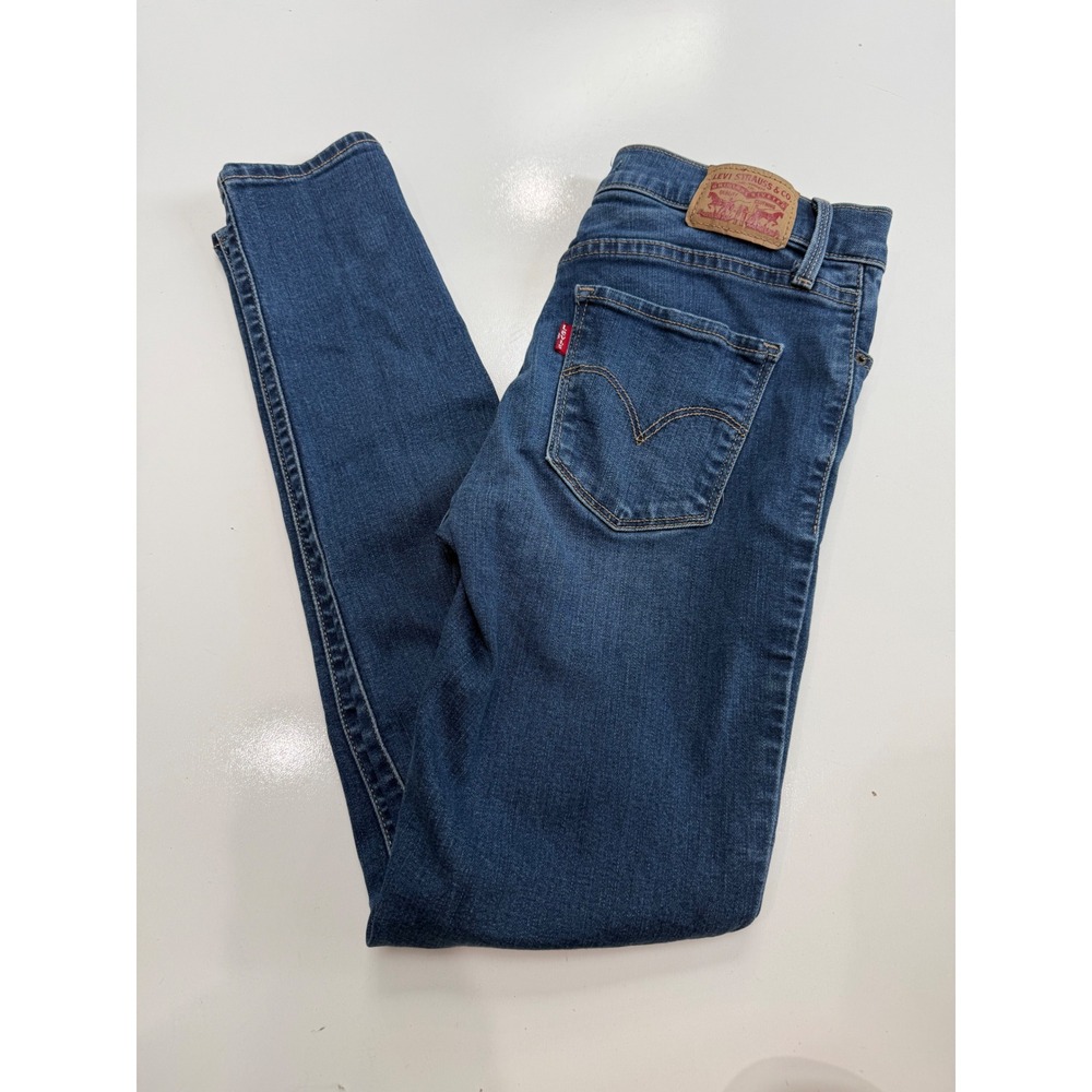 Levis 311 Shaping Skinny Jeans Womens 27 Medium Wash Blue Stretch Denim